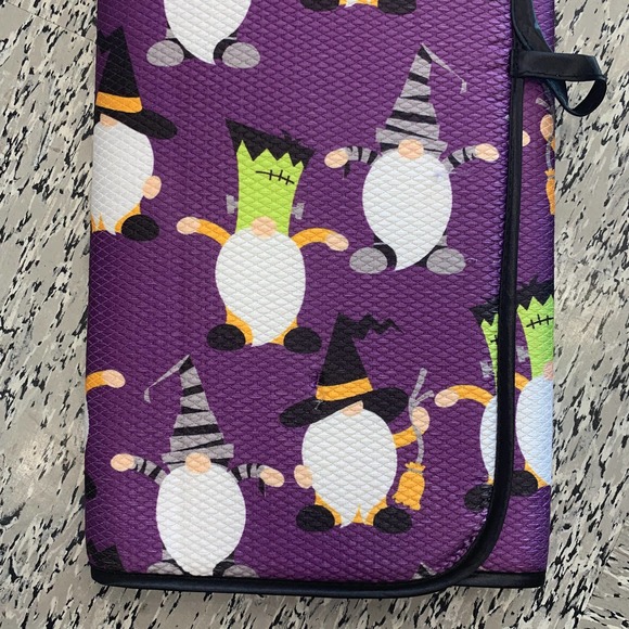 Halloween Gnomes in Costumes Kitchen Dish Drying Mat Spooky Gothic Placemat Boo - Picture 3 of 8